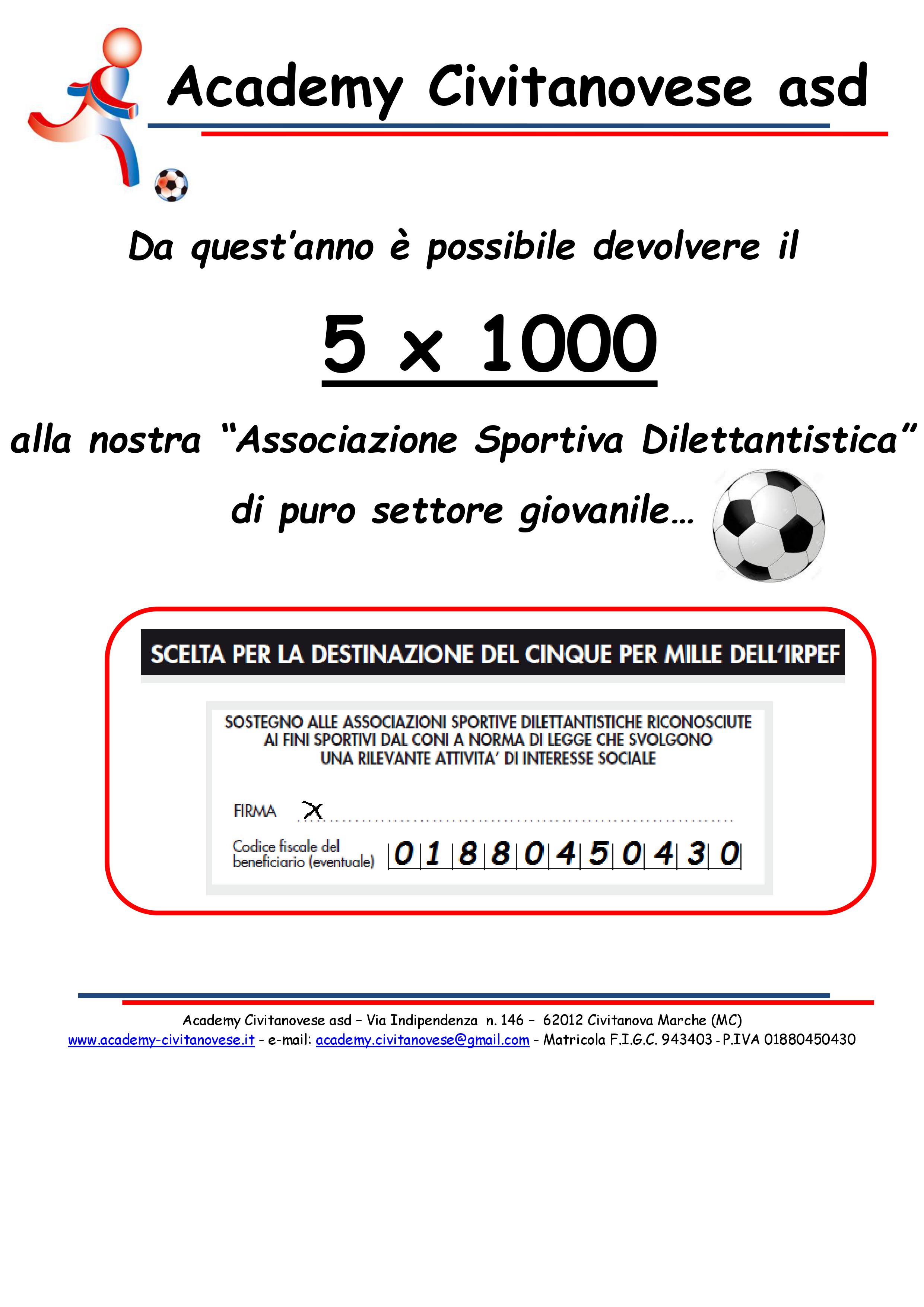 locandina 5 per 1000